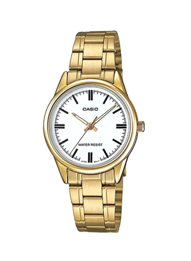 كاسيو ساعة يد رسمية بعقارب طراز LTP-V005G-7A - مقاس 28 مم - لون ذهبي للنساء - Image 1