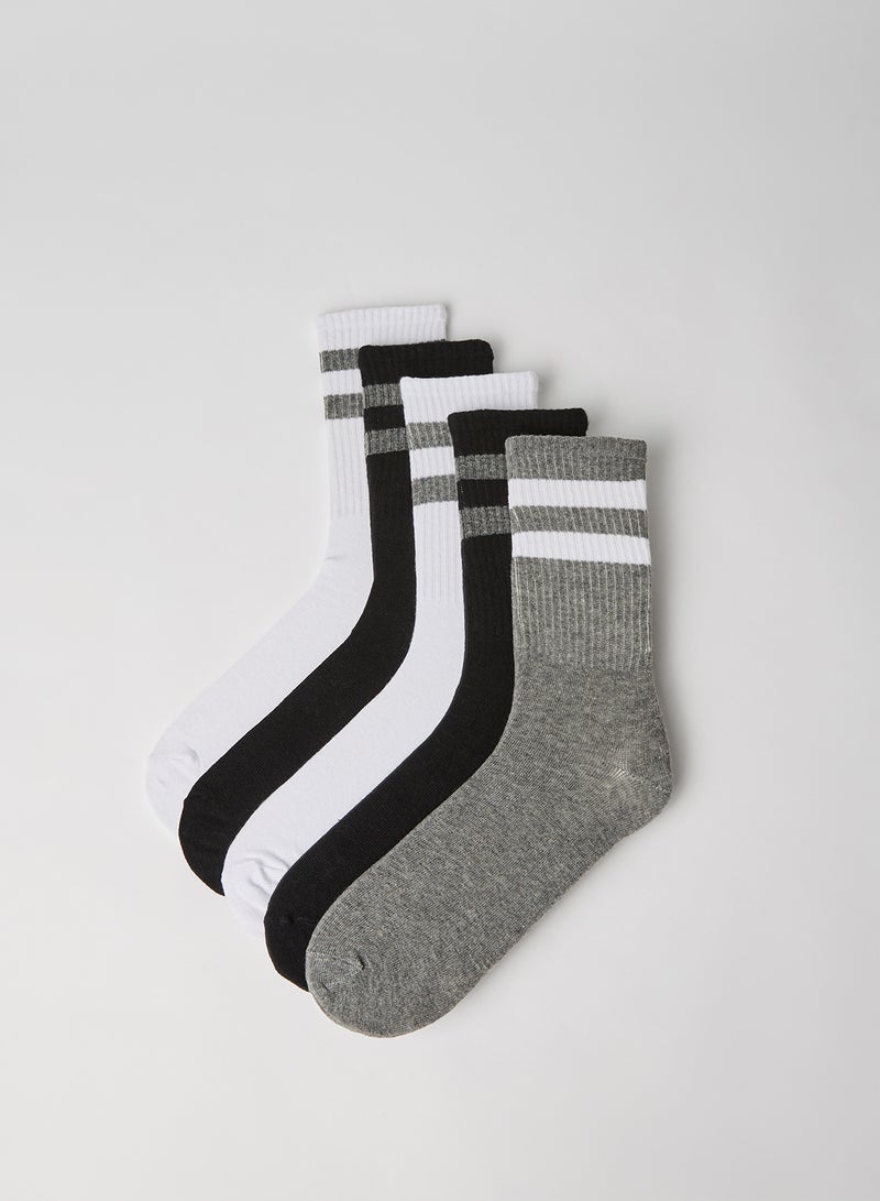 BRAVE SOUL Striped Socks Multicolour  - Image 1