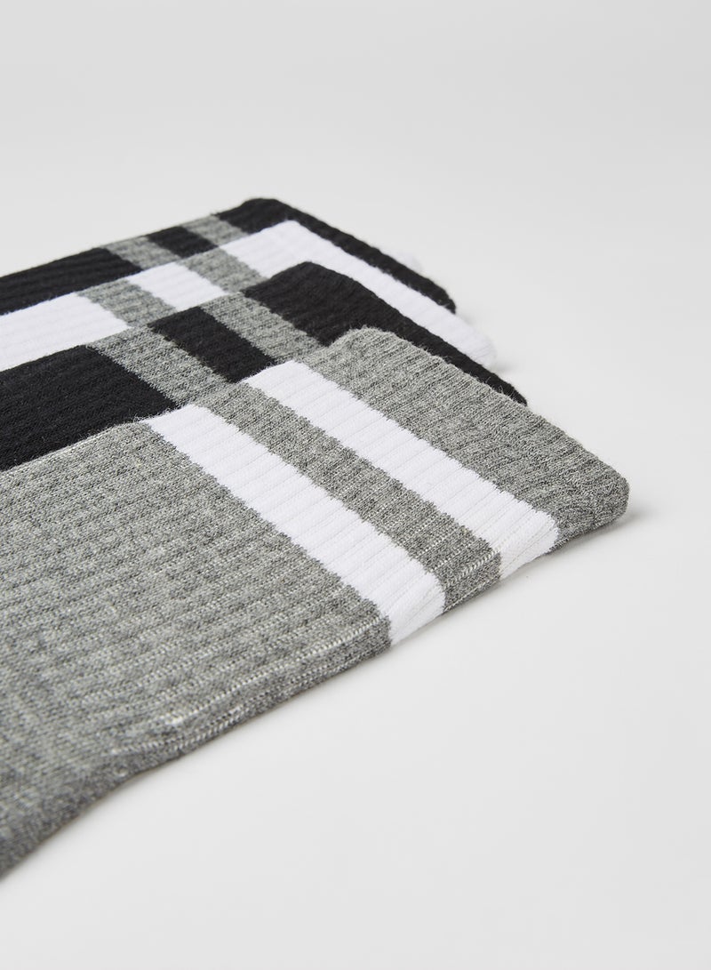 BRAVE SOUL Striped Socks Multicolour  - Image 2