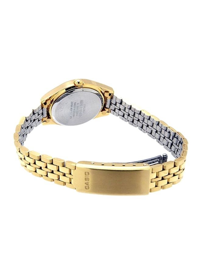 كاسيو ساعة يد إنتايسر بعقارب طراز LTP-1129N-7A - قياس 32 مم - لون ذهبي للنساء - Image 2