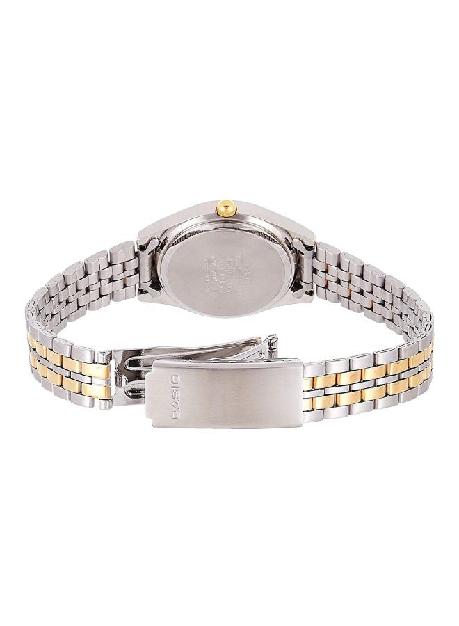 CASIO Women's Enticer Analog Watch LTP-1129G-7B - 32 mm - Silver/Gold  - Image 2