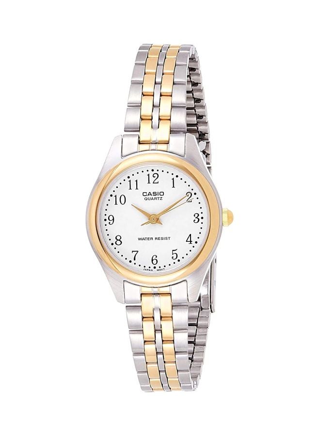 CASIO Women's Enticer Analog Watch LTP-1129G-7B - 32 mm - Silver/Gold  - Image 1