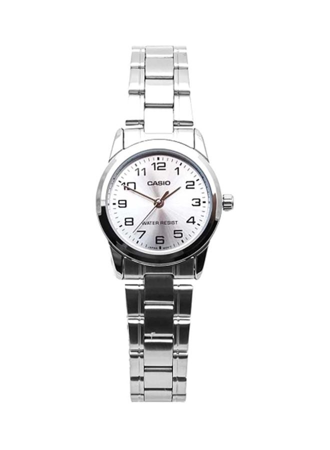 كاسيو ساعة يد رسمية بعقارب طراز LTP-V001D-7B - مقاس 25 مم - لون فضي للنساء - Image 1