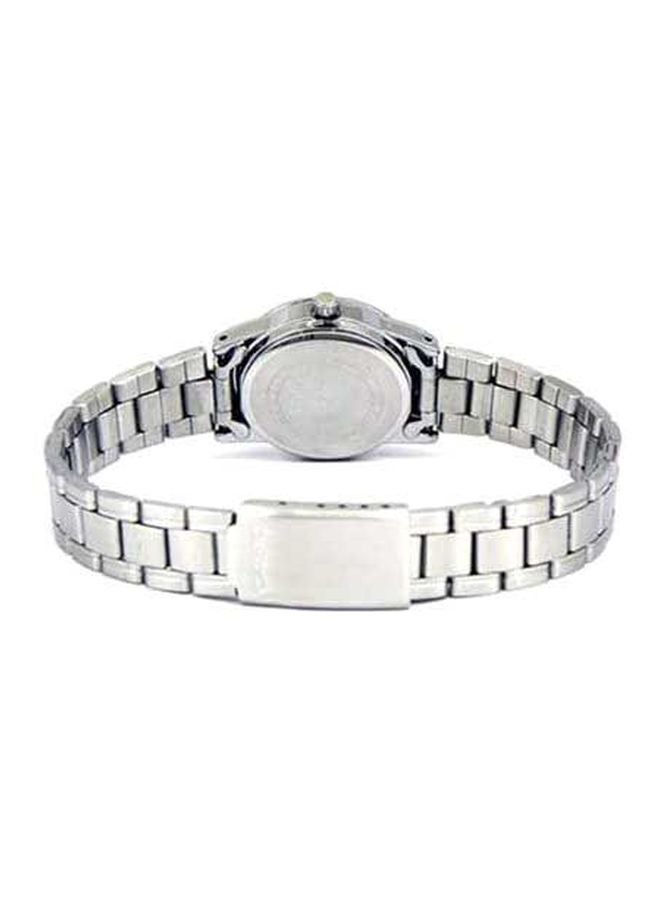 كاسيو ساعة يد رسمية بعقارب طراز LTP-V001D-7B - مقاس 25 مم - لون فضي للنساء - Image 2