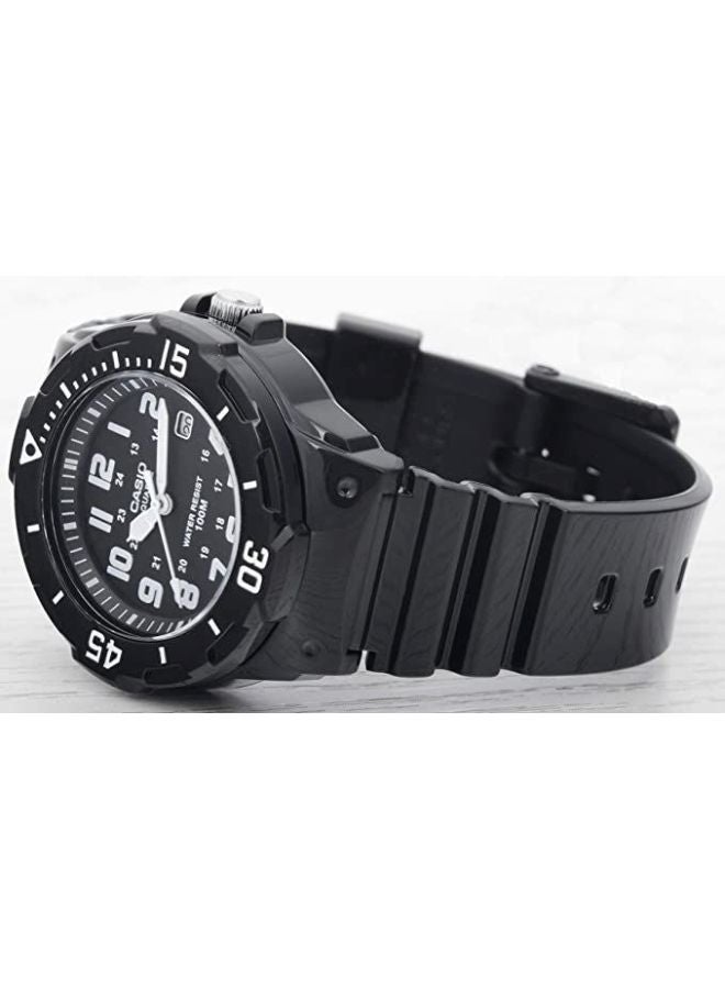 CASIO Women's Water Resistant Analog Watch LRW-200H-1BVEF - 39 mm - Black - Image 4