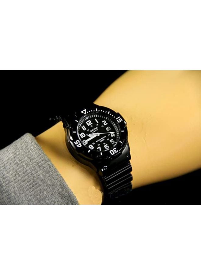 CASIO Women's Water Resistant Analog Watch LRW-200H-1BVEF - 39 mm - Black - Image 5