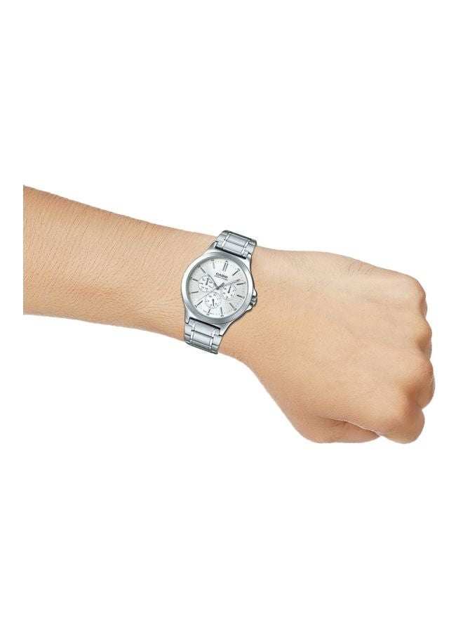 CASIO - Men's Enticer Analog Watch MTP-V300D-7AUDF - 40 mm - Silver - Image 1