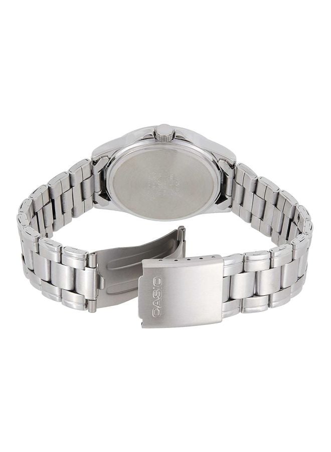 كاسيو ساعة يد بعقارب من سلسلة إنتايسر طراز LTP-1215A-1ADF - 28 مم - فضي للنساء - Image 2