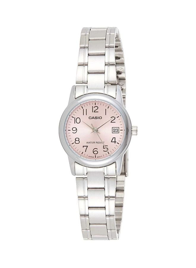 CASIO Women's Dress Analog Watch LTP-V002D-4BUDF - 25 mm - Silver - Image 1