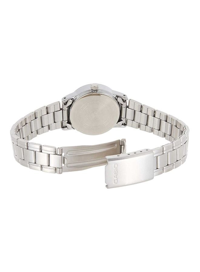 CASIO Women's Dress Analog Watch LTP-V002D-4BUDF - 25 mm - Silver - Image 2
