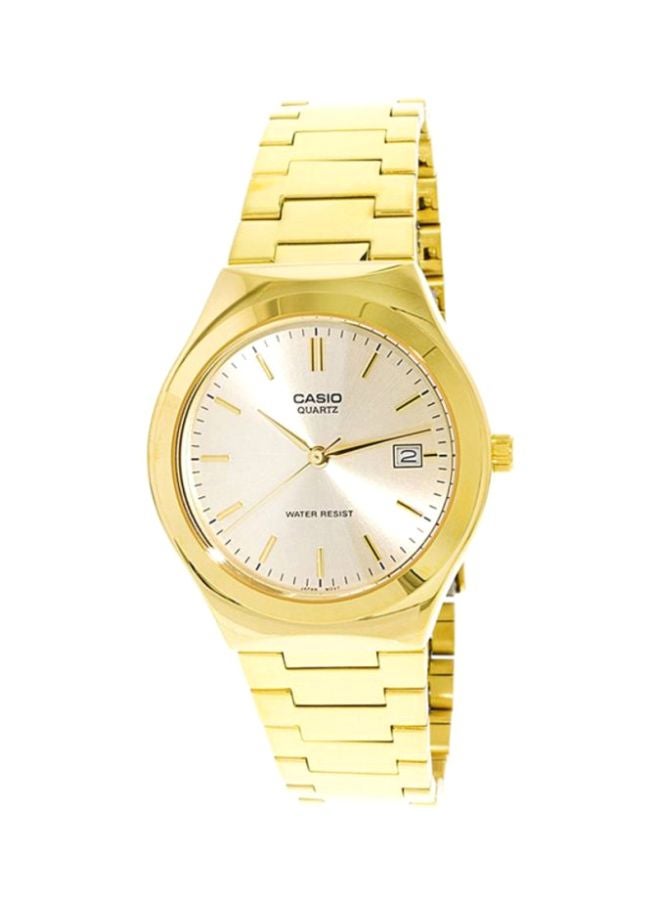 CASIO Men's Enticer Series Water Resistant Analog Watch MTP-1170N-9ARDF - 33 mm - Gold - Image 1