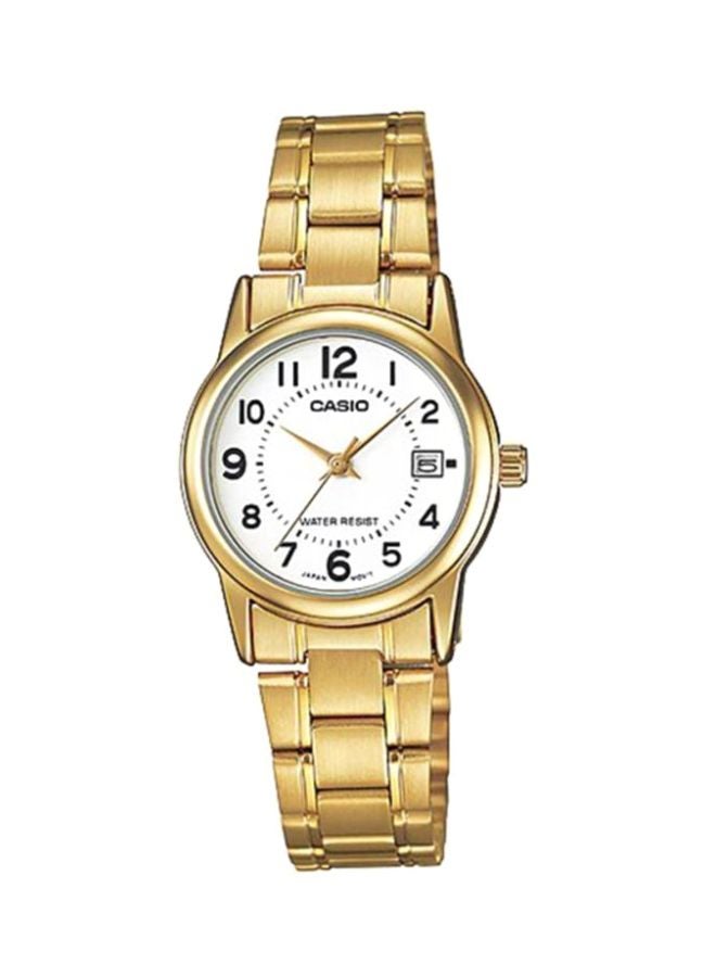 CASIO Women's Dress Water Resistant Analog Watch LTP V002G - 7B - 25 mm - Gold - Image 1