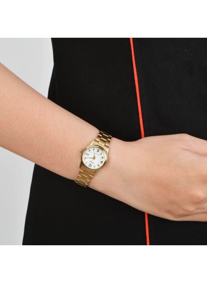 CASIO Women's Dress Water Resistant Analog Watch LTP V002G - 7B - 25 mm - Gold - Image 5