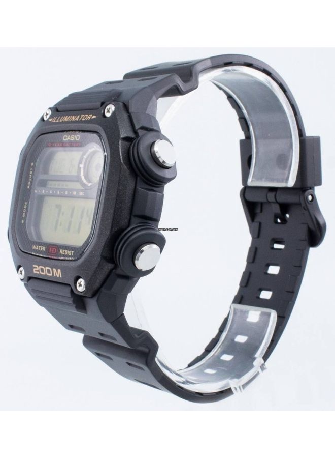 CASIO Men's Youth Water Resistant Digital Watch DW-291H-9AVEF - 50 mm - Blue - Image 3