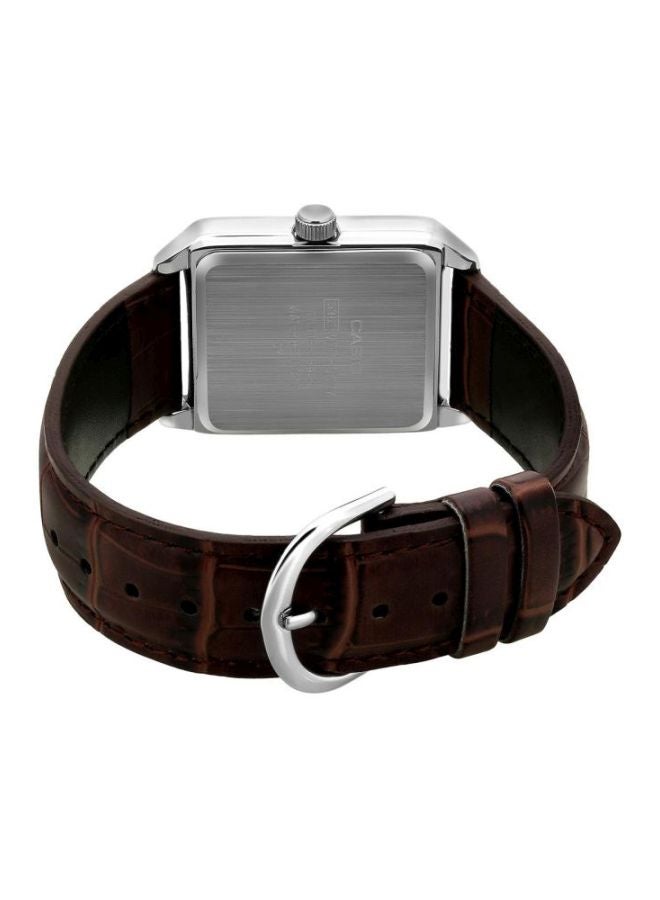 كاسيو ساعة يد بعقارب ومقاومة للماء طراز LTP-V007L-9EUDF - 31 مم - بني للنساء - Image 2