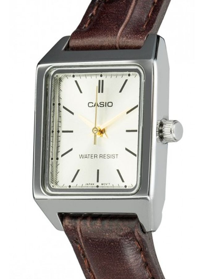 كاسيو ساعة يد بعقارب ومقاومة للماء طراز LTP-V007L-9EUDF - 31 مم - بني للنساء - Image 5