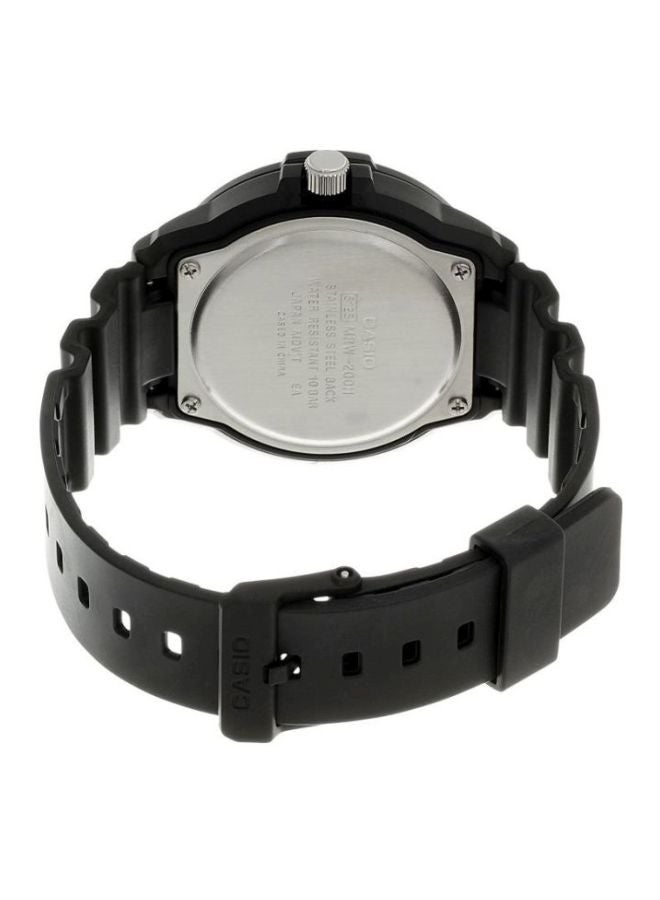 كاسيو ساعة يد بعقارب مقاومة للماء من سلسلة يوث طراز MRW-200H-2B - مقاس 48 مم - لون أسود للرجال - Image 2