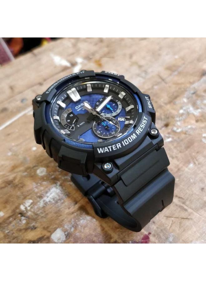 كاسيو ساعة يد كرونوغراف مقاومة للماء طراز MCW-200H-2AVEF - مقاس 54 مم - لون أسود للرجال - Image 4
