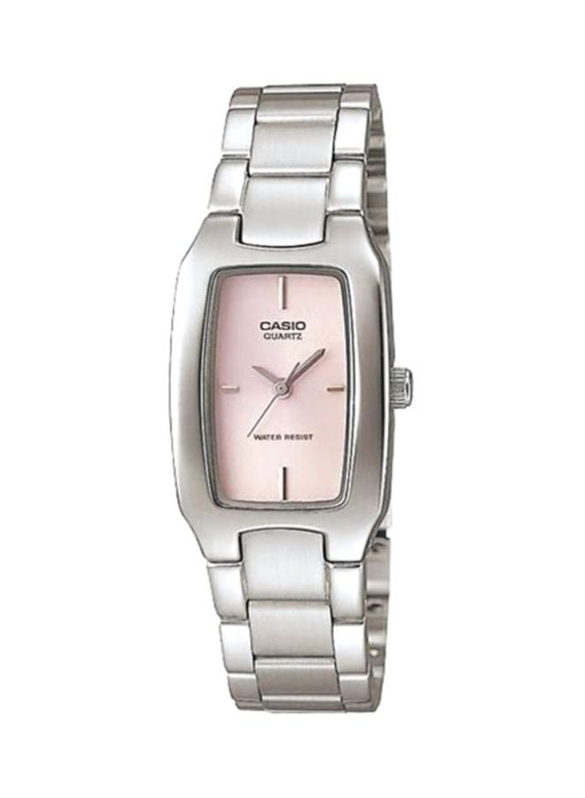 كاسيو ساعة يد إنتايسر بعقارب طراز LTP-1165A-4C - مقاس 33 مم - لون فضي للنساء - Image 1