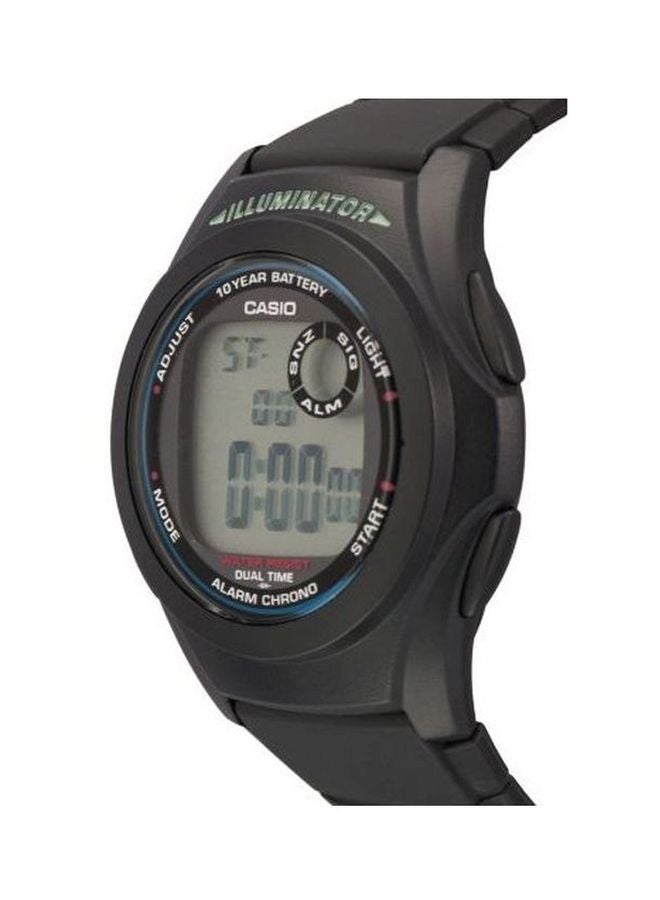 كاسيو ساعة يد رقمية للشباب طراز F-200W-1ADF - مقاس 44 مم - لون أسود للرجال - Image 4