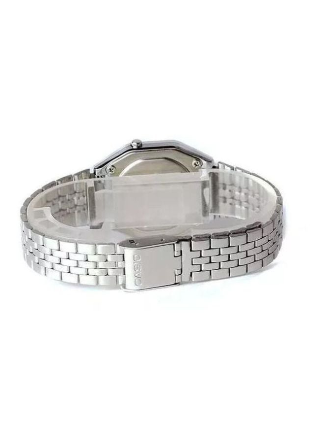 كاسيو ساعة يد رقمية للشباب طراز LA680WA-1BDF مقاس 29 مم - لون فضي للنساء - Image 2