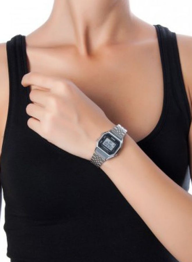 كاسيو ساعة يد رقمية للشباب طراز LA680WA-1BDF مقاس 29 مم - لون فضي للنساء - Image 5