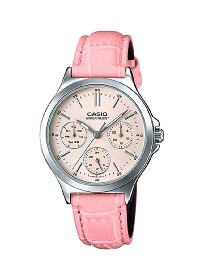 CASIO Women's Enticer Analog Watch LTP-V300L-4A - 33 mm - Pink - Image 1