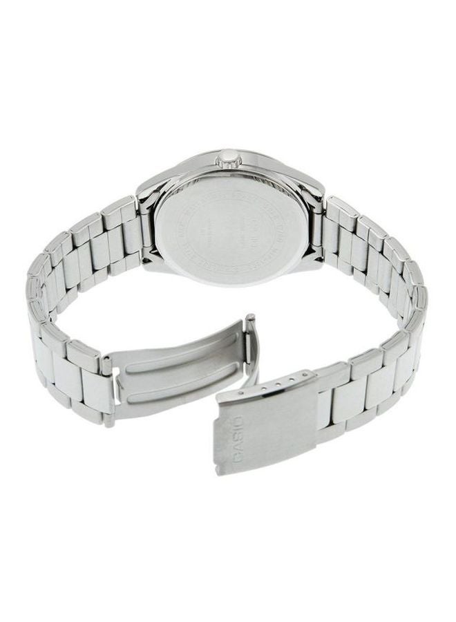 Men's Enticer Analog Watch MTP-1302D-1A1VDF - 30 mm - Silver