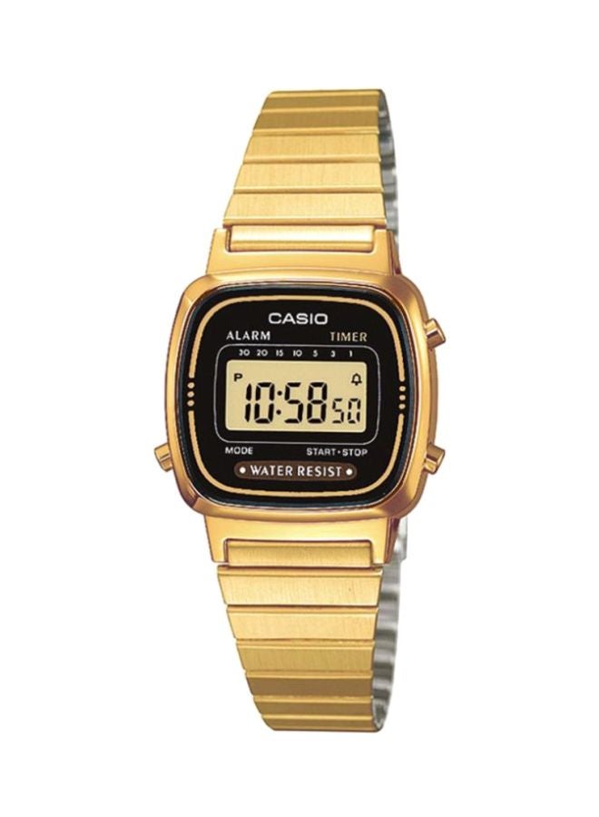 CASIO - Women's Vintage Digital Watch LA670WGA-1D - 30 mm - Gold - Image 1