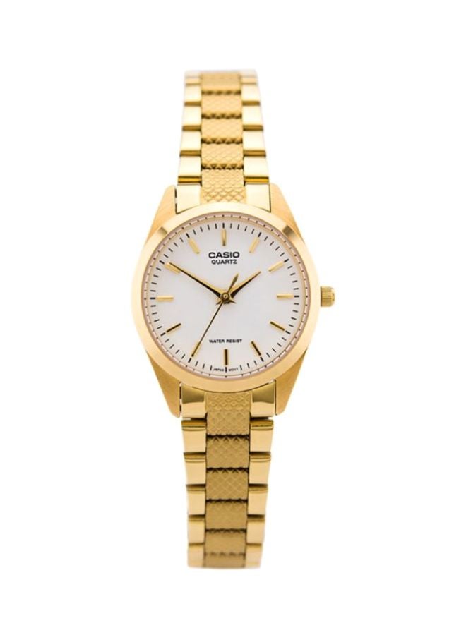 كاسيو ساعة يد إنتيسر بعقارب طراز LTP-1274G-7AVEF - 33 مم - ذهبي للنساء - Image 1