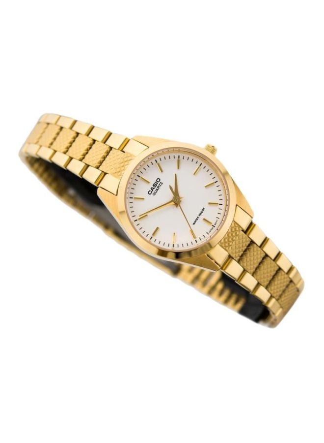 كاسيو ساعة يد إنتيسر بعقارب طراز LTP-1274G-7AVEF - 33 مم - ذهبي للنساء - Image 4