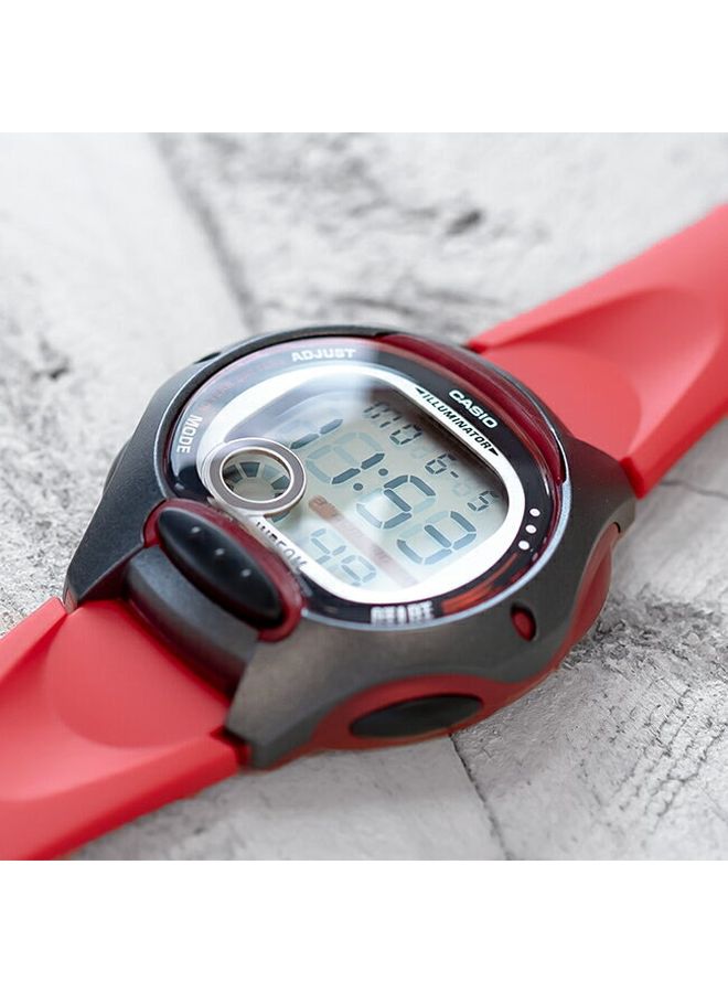 كاسيو ساعة يد رقمية للشباب طراز LW-200-4A - 38 مم - لون أحمر للنساء - Image 4