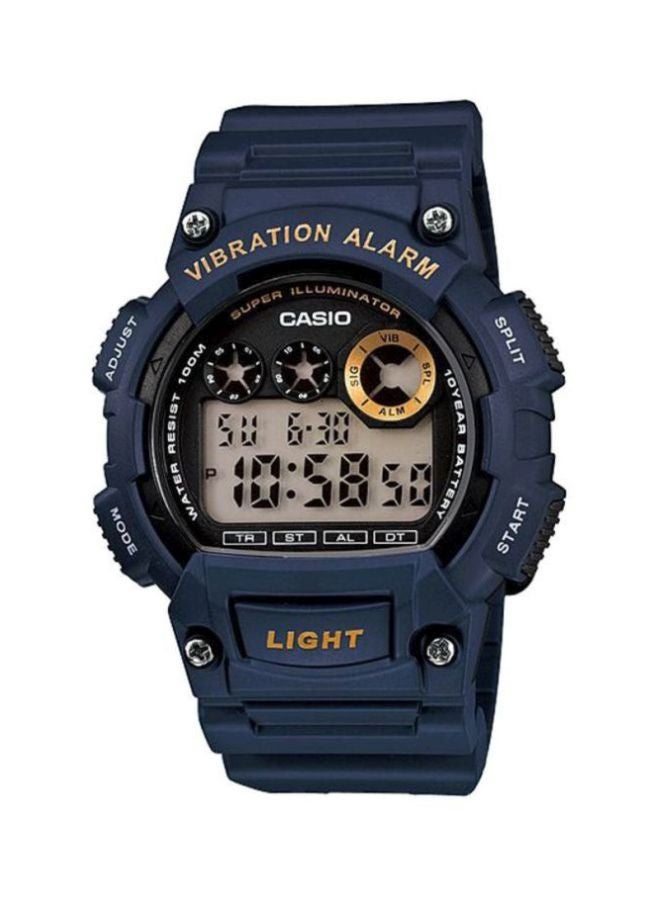 كاسيو ساعة يد رقمية للشباب طراز W-735H-2AVDF - 51 مم - أزرق للرجال - Image 1