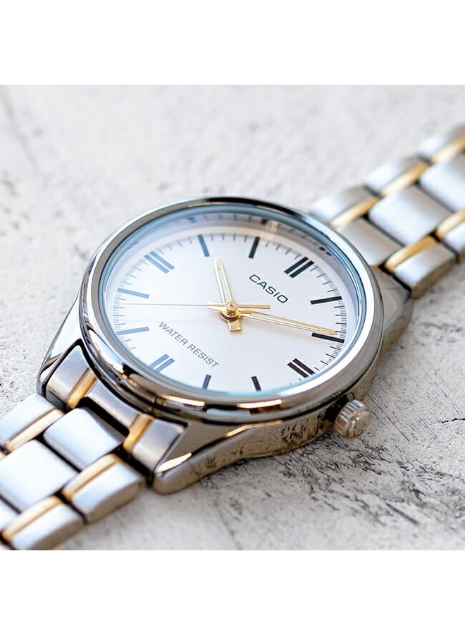 CASIO Women's Enticer Analog Watch LTP-V005SG-7A - 28 mm - Silver/Gold - Image 4