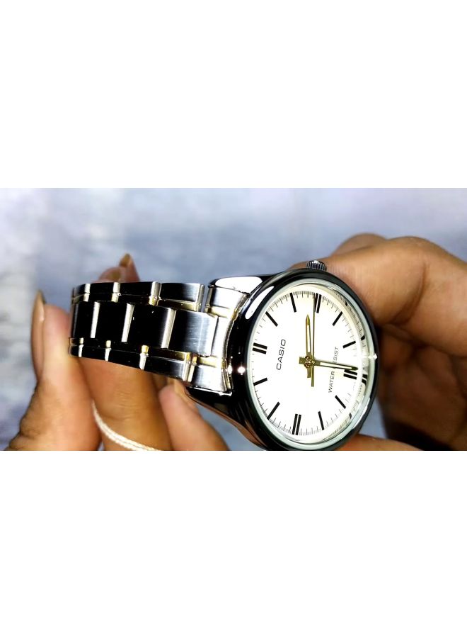 CASIO Women's Enticer Analog Watch LTP-V005SG-7A - 28 mm - Silver/Gold - Image 5