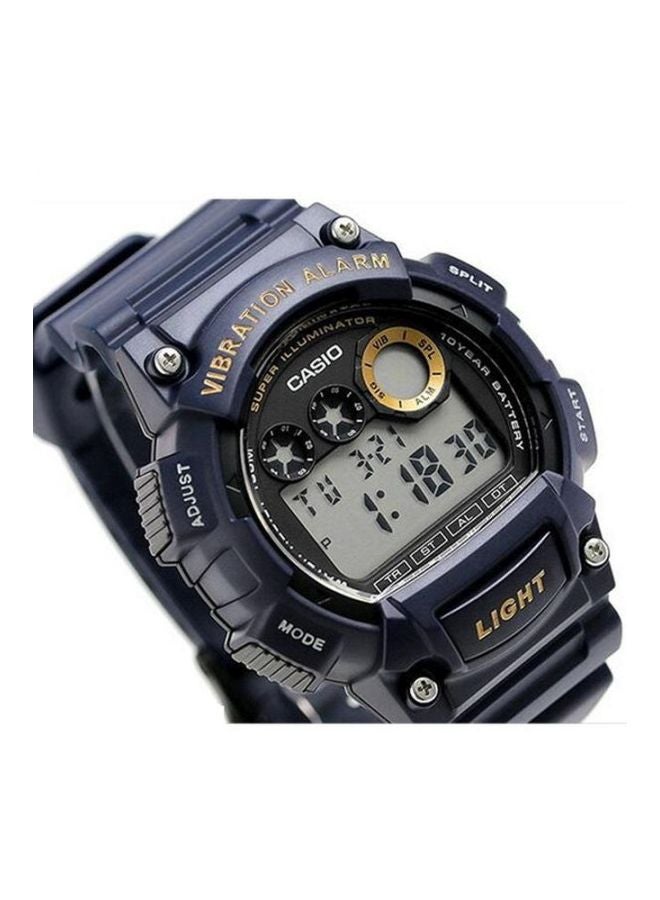 كاسيو ساعة يد رقمية للشباب طراز W-735H-2AVDF - 51 مم - أزرق للرجال - Image 4