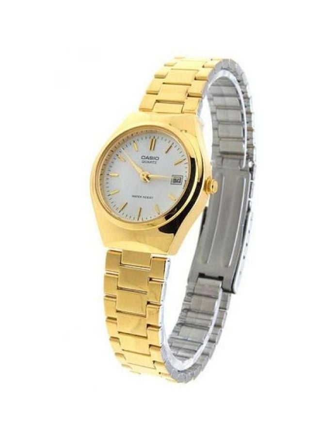 كاسيو ساعة يد إنتايسر بعقارب طراز LTP-1170N-7A - قياس 26 مم - لون ذهبي للنساء - Image 4