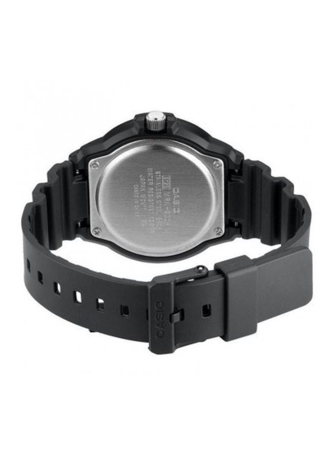 كاسيو ساعة يد بعقارب مقاومة للماء طراز MRW-200H-2B2VEF - 48 مم - أسود للرجال - Image 2