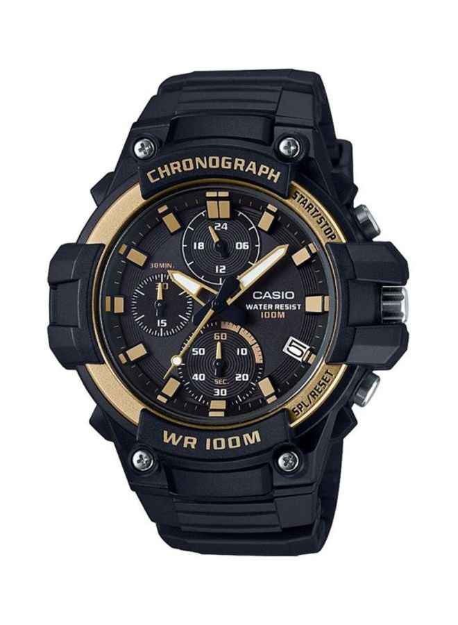 CASIO - Men's Youth Chronograph Watch MCW-110H-9AVDF - 54 mm - Black - Image 1