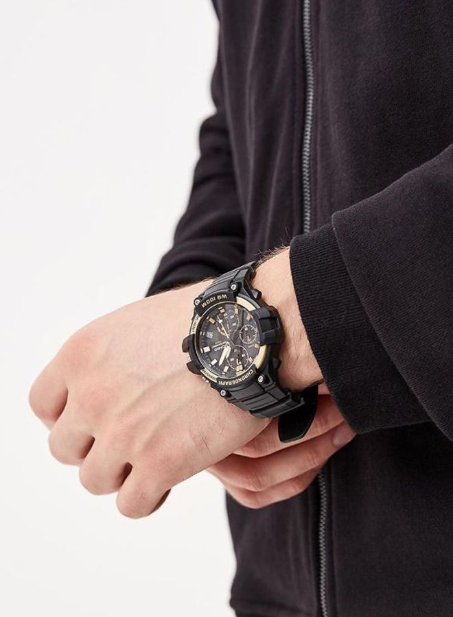 CASIO - Men's Youth Chronograph Watch MCW-110H-9AVDF - 54 mm - Black - Image 1