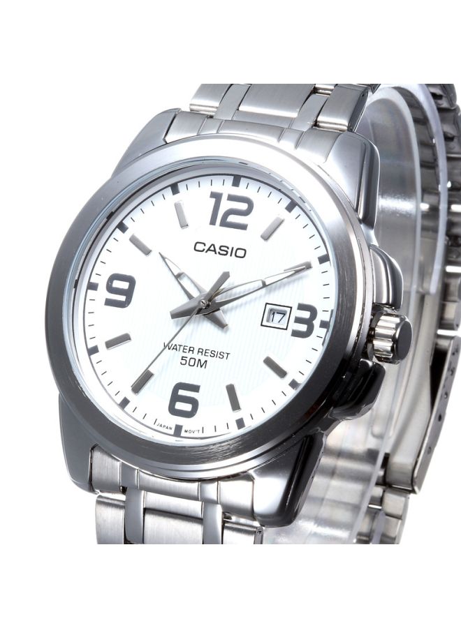 CASIO Men's Enticer Analog Watch MTP-1314D-7A - 50 mm - Silver - Image 4