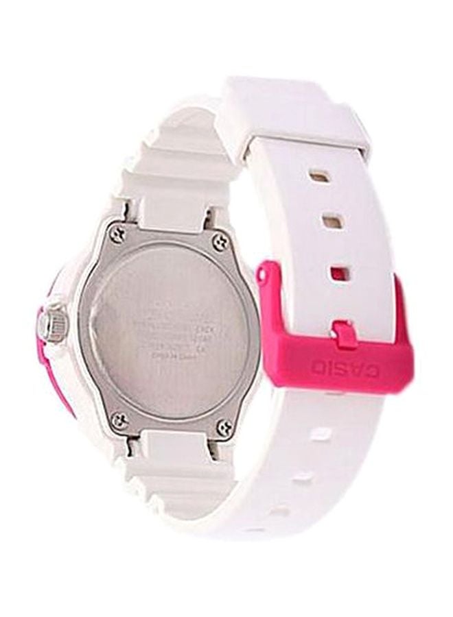 CASIO Women's Youth Water Resistant Analog Watch LRW-200H-4B - 39 mm - White - Image 2