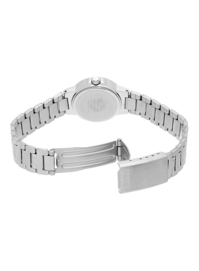 CASIO Women's Enticer Water Resistant Analog Watch LTP-1241D-2A - 33 mm - Silver - Image 2