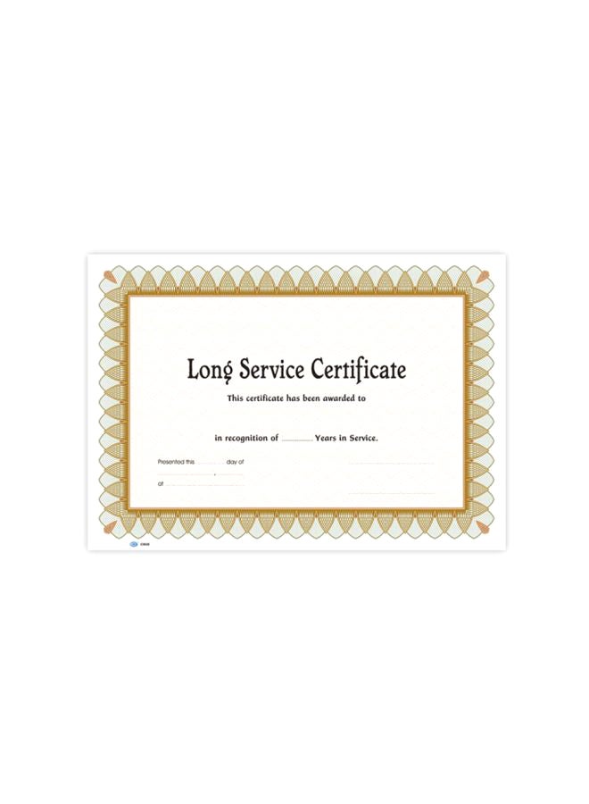 إف اي أس  10قطع شهادة بتصميم عربي قياس A4 أبيض/ بيج/ أسود