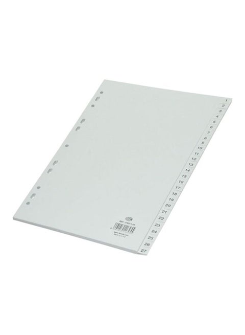 A4 1-54 Index Divider Grey