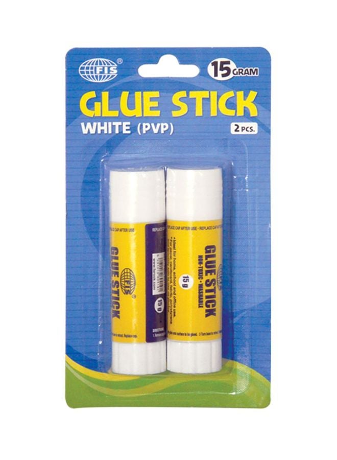 2-Piece Glue Stick White