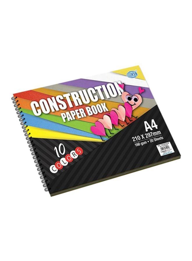 A4 Construction Paper Book Multicolour