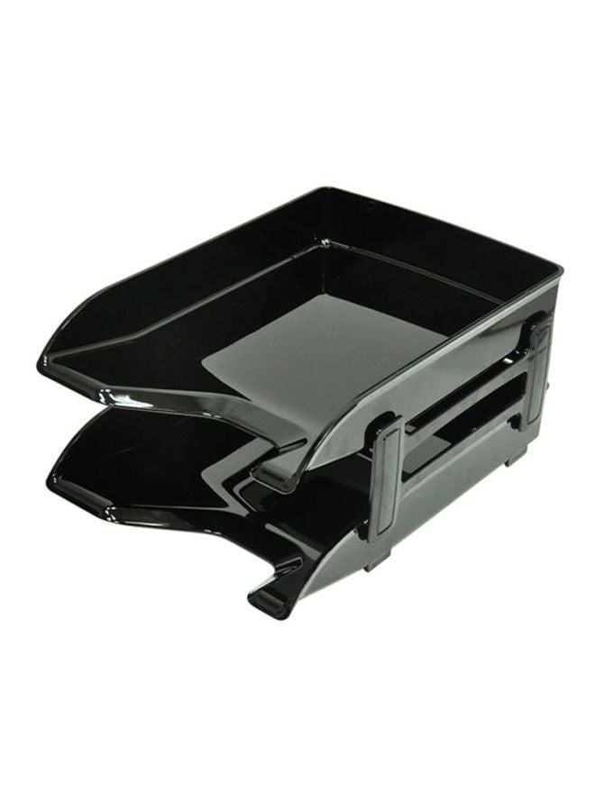 إف اي أس  طقم أدراج مقاس A4 للمكتب التنفيذي مكون من قطعتين أسود