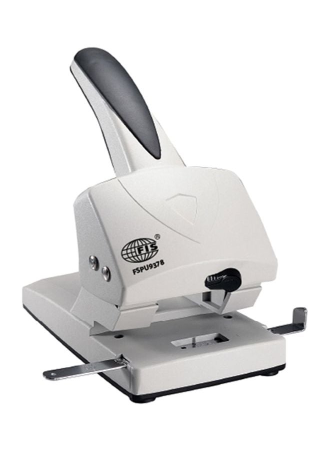 FIS 2 Hole Heavy Duty Puncher White/Black
