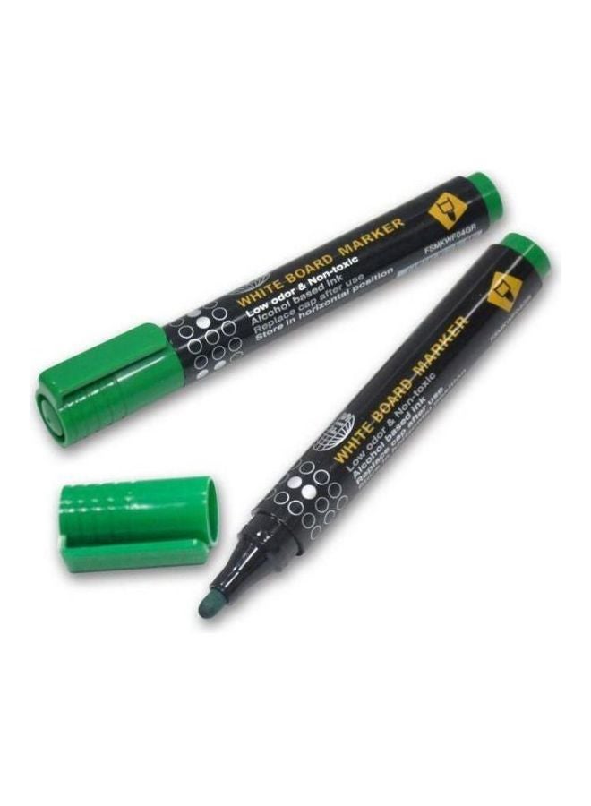 FIS 12-Piece White Board Markers Set Green - Image 2